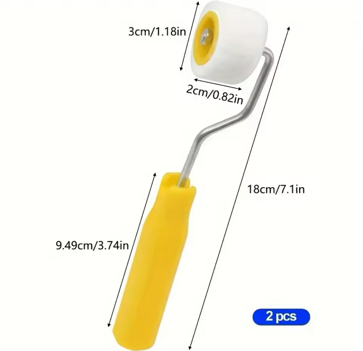 Mini 2cm 3cm Paint Roller Brush Real Wool Fine Hair Short Hair Marking Mini Roller