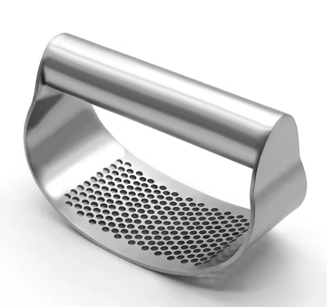 Stainless Steel Garlic Press Manual Chopping Tools Vegetable Cooking Kitchen