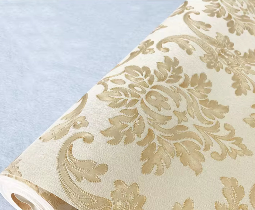 Luxury vinyl PVC wallpaper wall decoration 2 rolls 9.5m