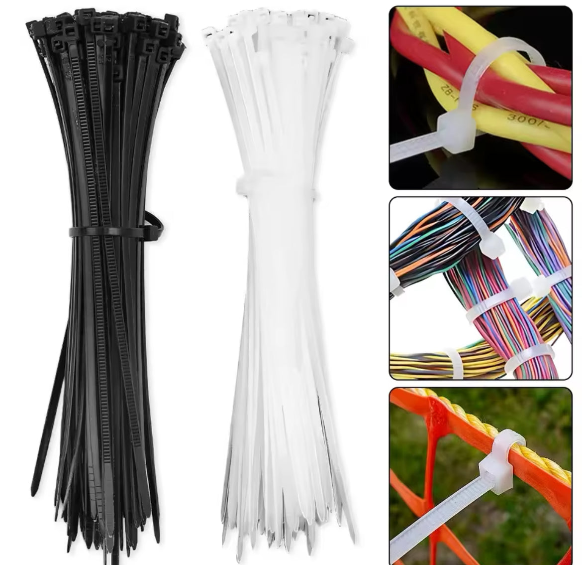 Cable Tie Cable Binder Plastic Ties Outdoor Resistant Zip Ties 500pcs