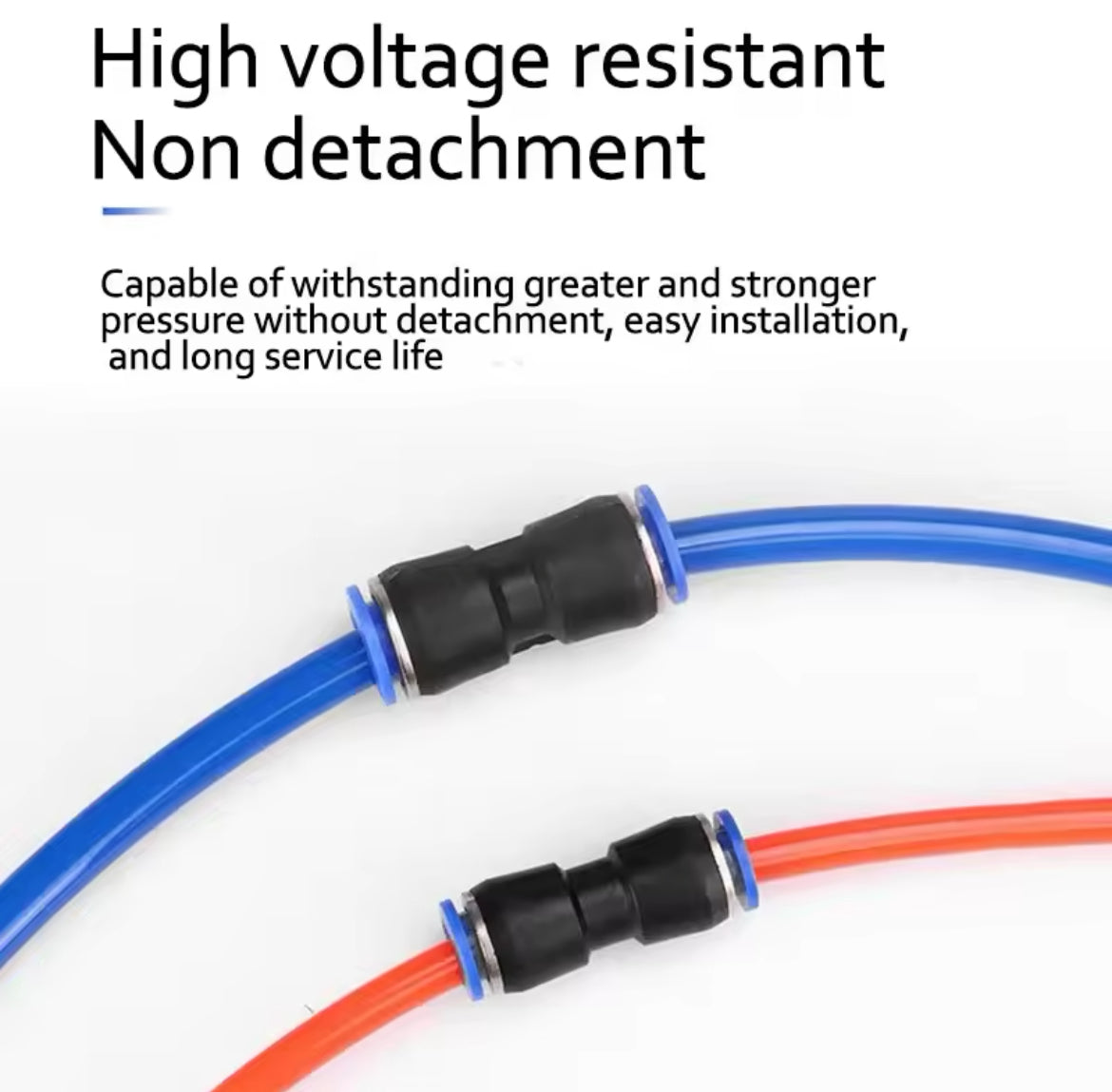 50/100/500PCS Pneumatic Couplings Quick Connector Air Plastic Hose Tube Connectors