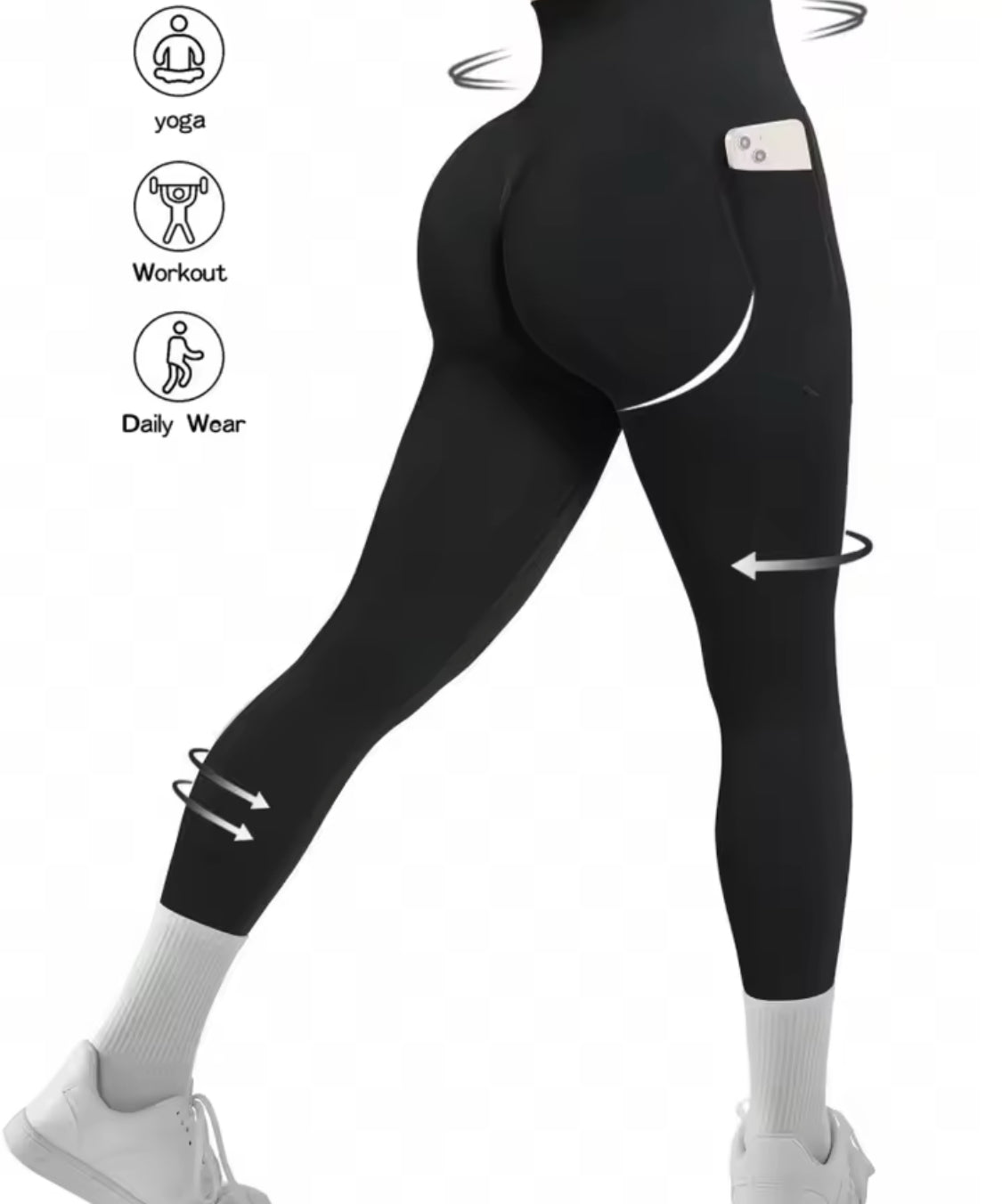Sexy Scrunch Leggings Push Up Tights Woman Back Gym Sport