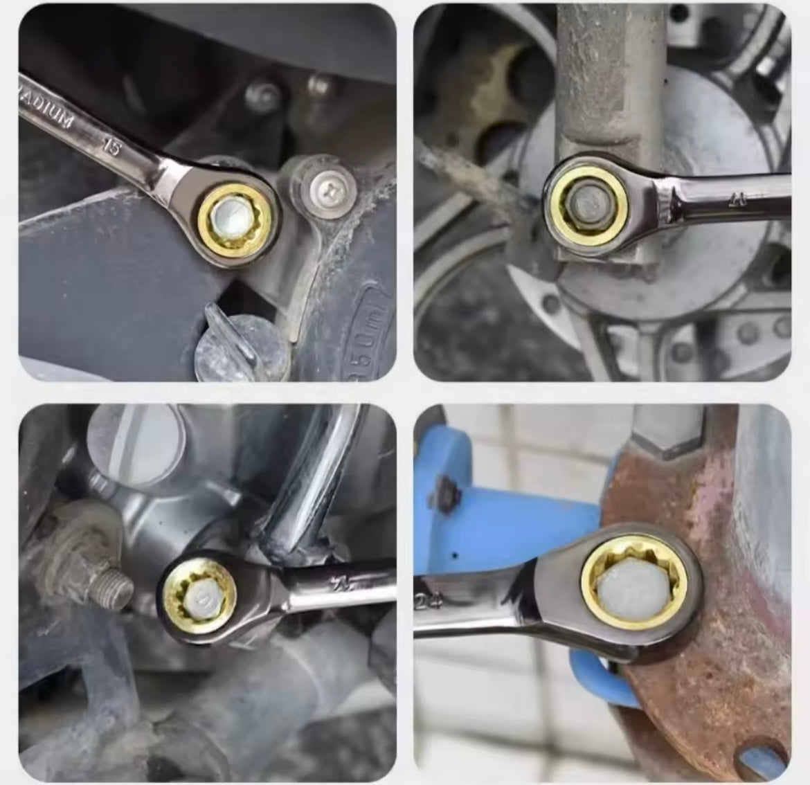 Ratcheting Combination Wrench 6-23mm 1PCS/6PCS/8PCS/12PCS Set Metric Flex Head Ratcheting