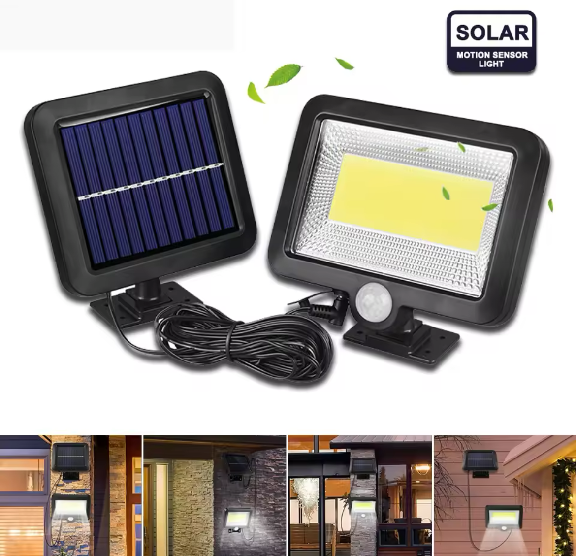 Solar Lights Outdoor Garden Wall Lamp Motion Sensor