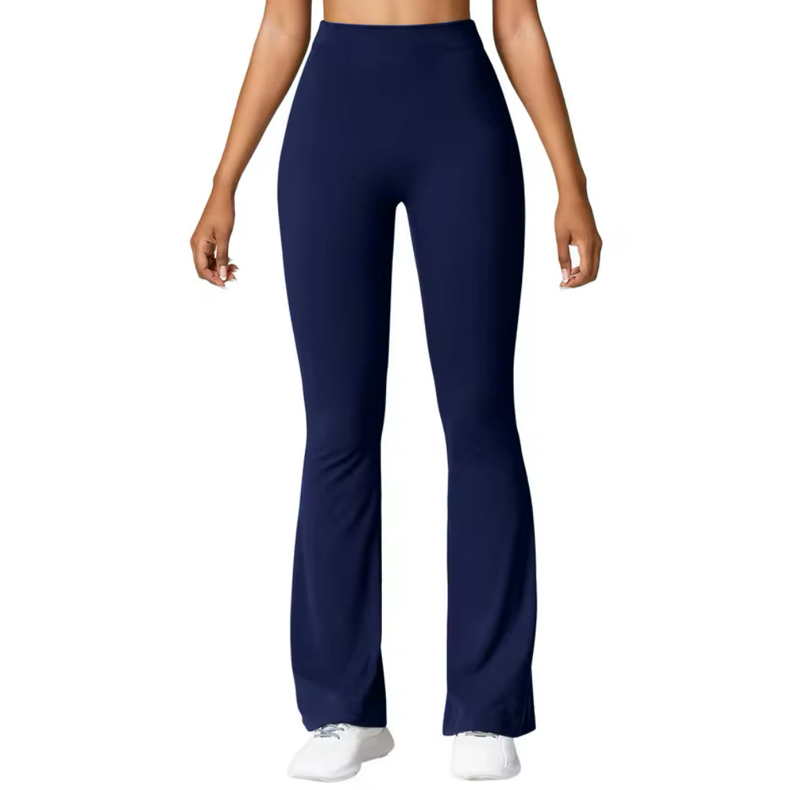Fashion Micro Horn Leggings Women V-back Waist Sports Pants