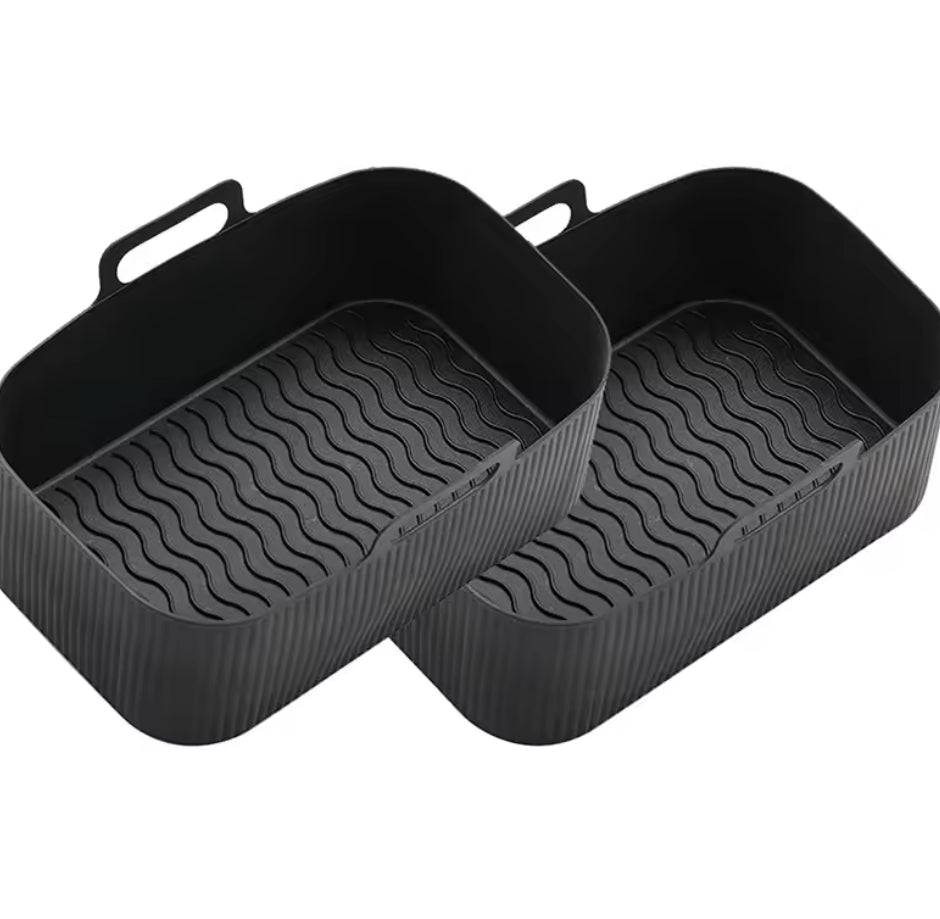 Air Fryer Liners for Ninja Air Fryer Dual, Reusable Air Fryer Silicone Liners