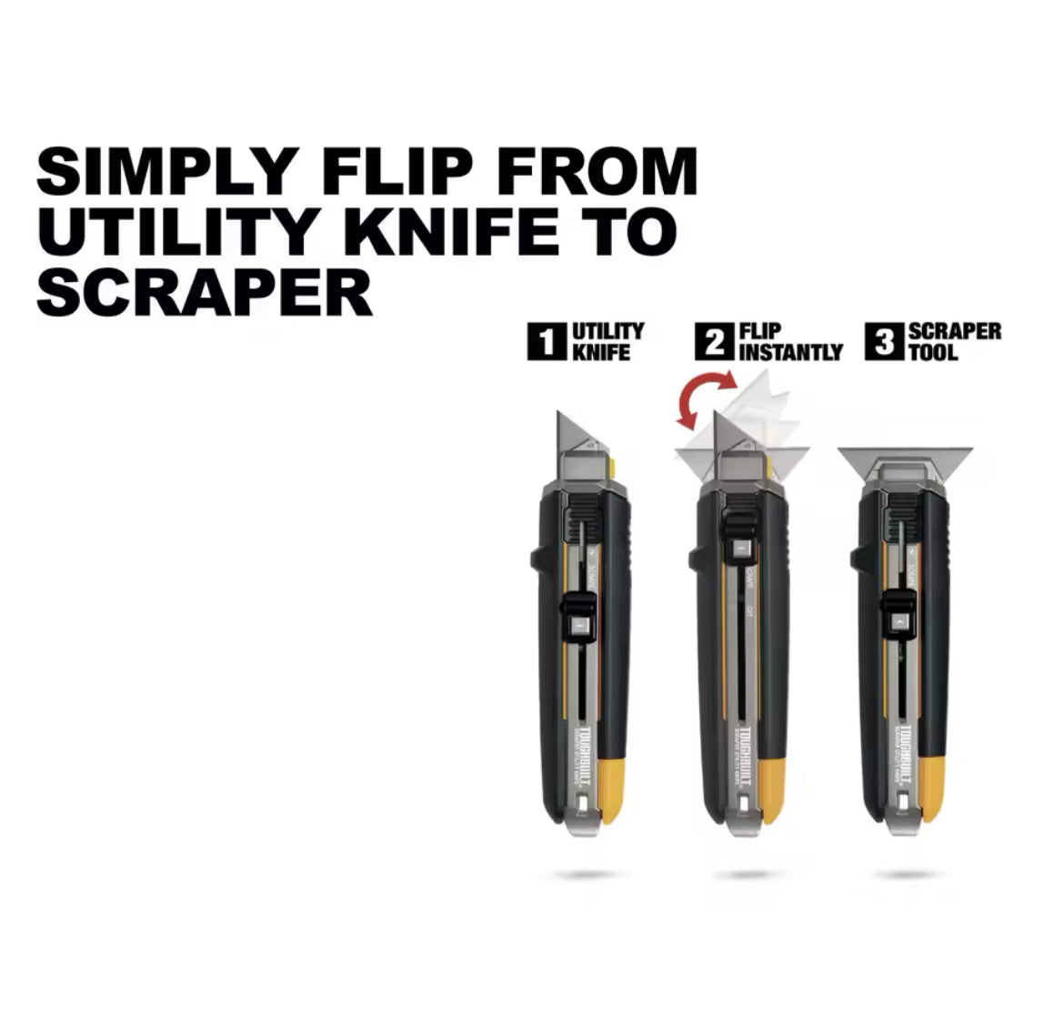 TOUGHBUILT TB-H4S5-01 Scraper Utility Knife
