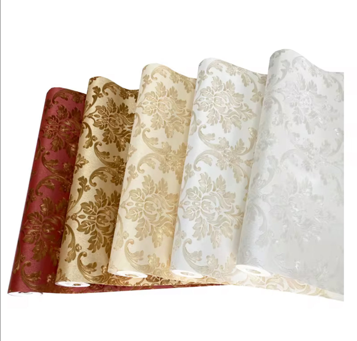 Luxury vinyl PVC wallpaper wall decoration 2 rolls 9.5m
