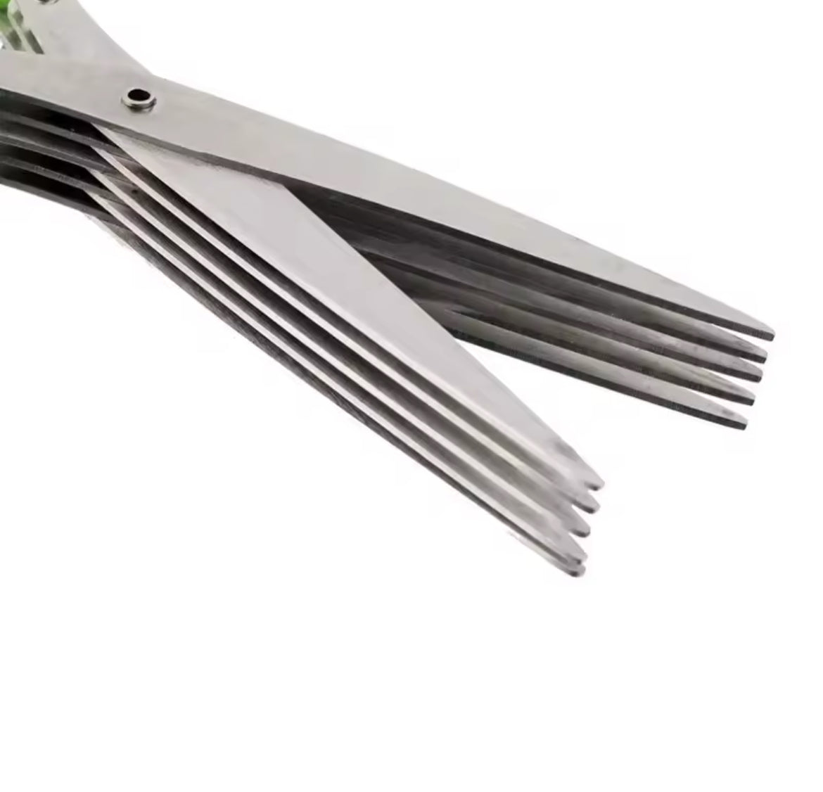 Multi-functional Stainless Steel 5 Layer Kitchen Scissors Pepper Shredded Chopped Scallion Cutter