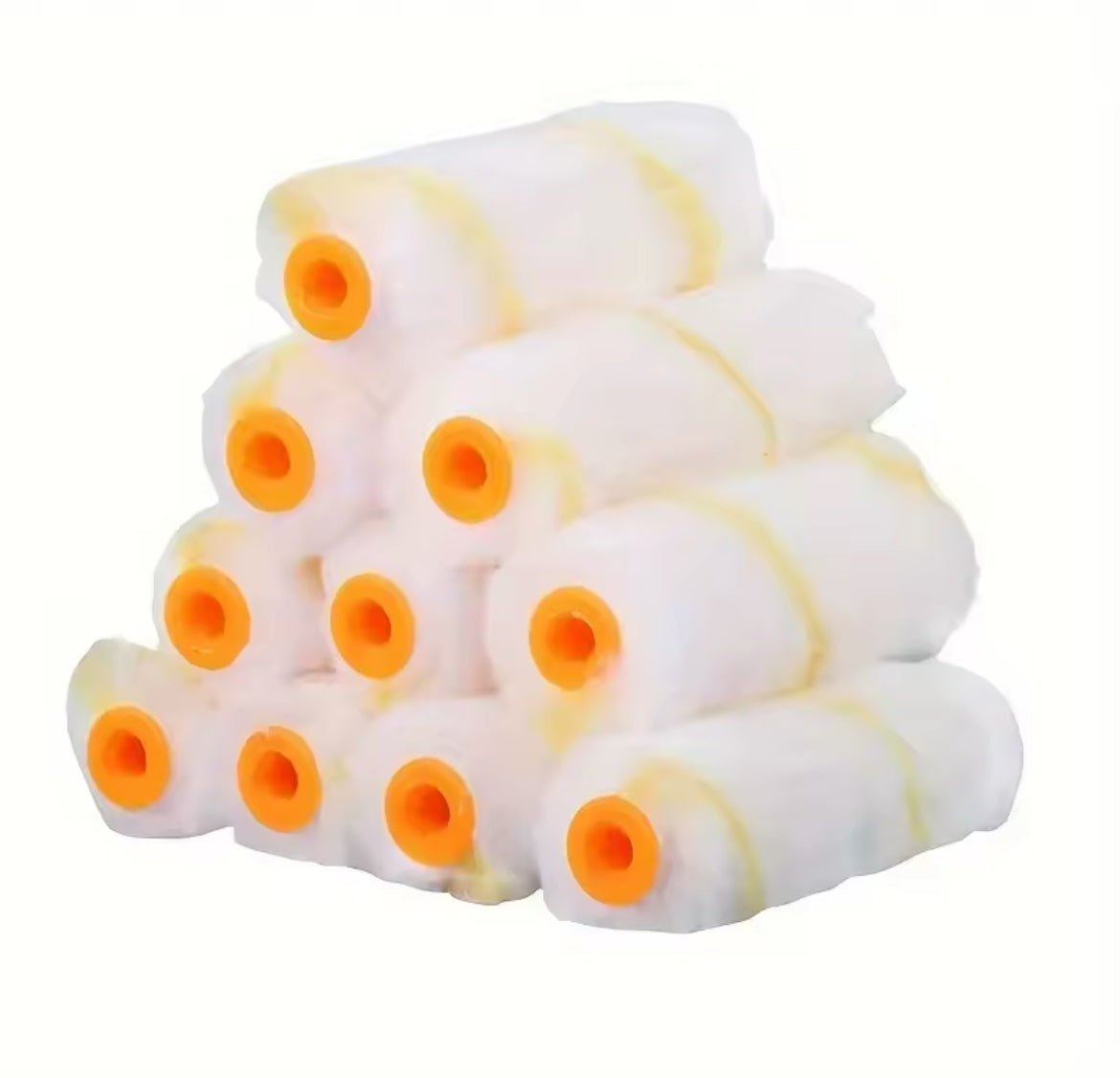 Disposable Mini Paint Roller Kit With 10 4-Inch Covers,30cm Long Roller Frame Paint Roller