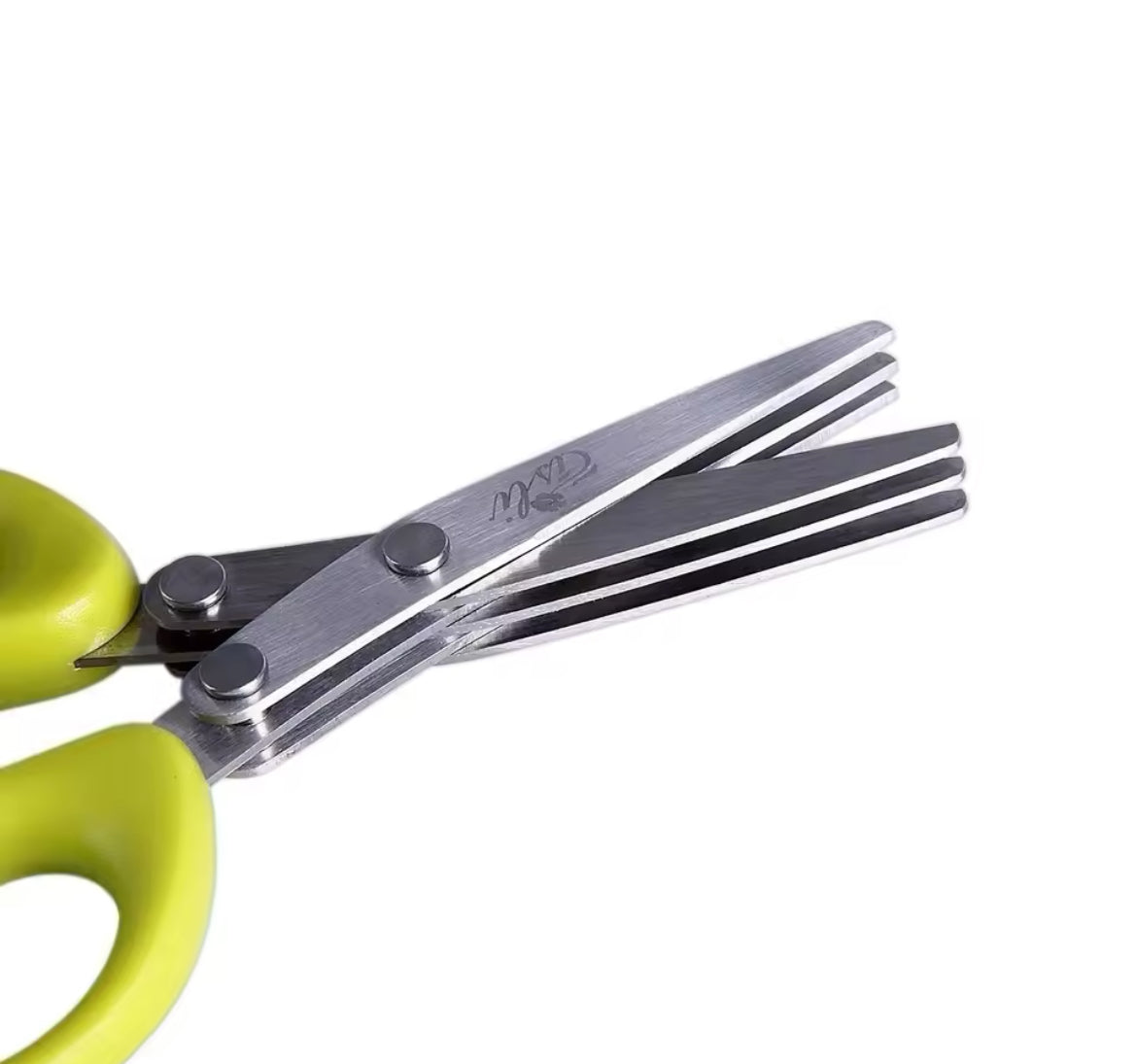 Multi-functional Stainless Steel 5 Layer Kitchen Scissors Pepper Shredded Chopped Scallion Cutter