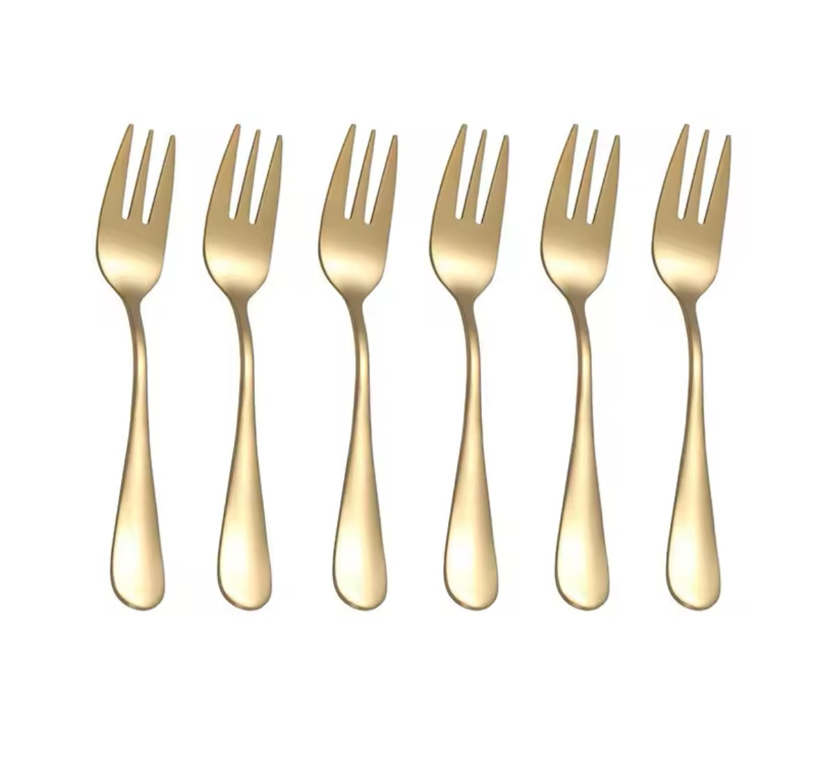 Stainless Steel Coffee Tea Fork Set Fruit Fork Ice Cream Cake Dessert Fork For Kid Home