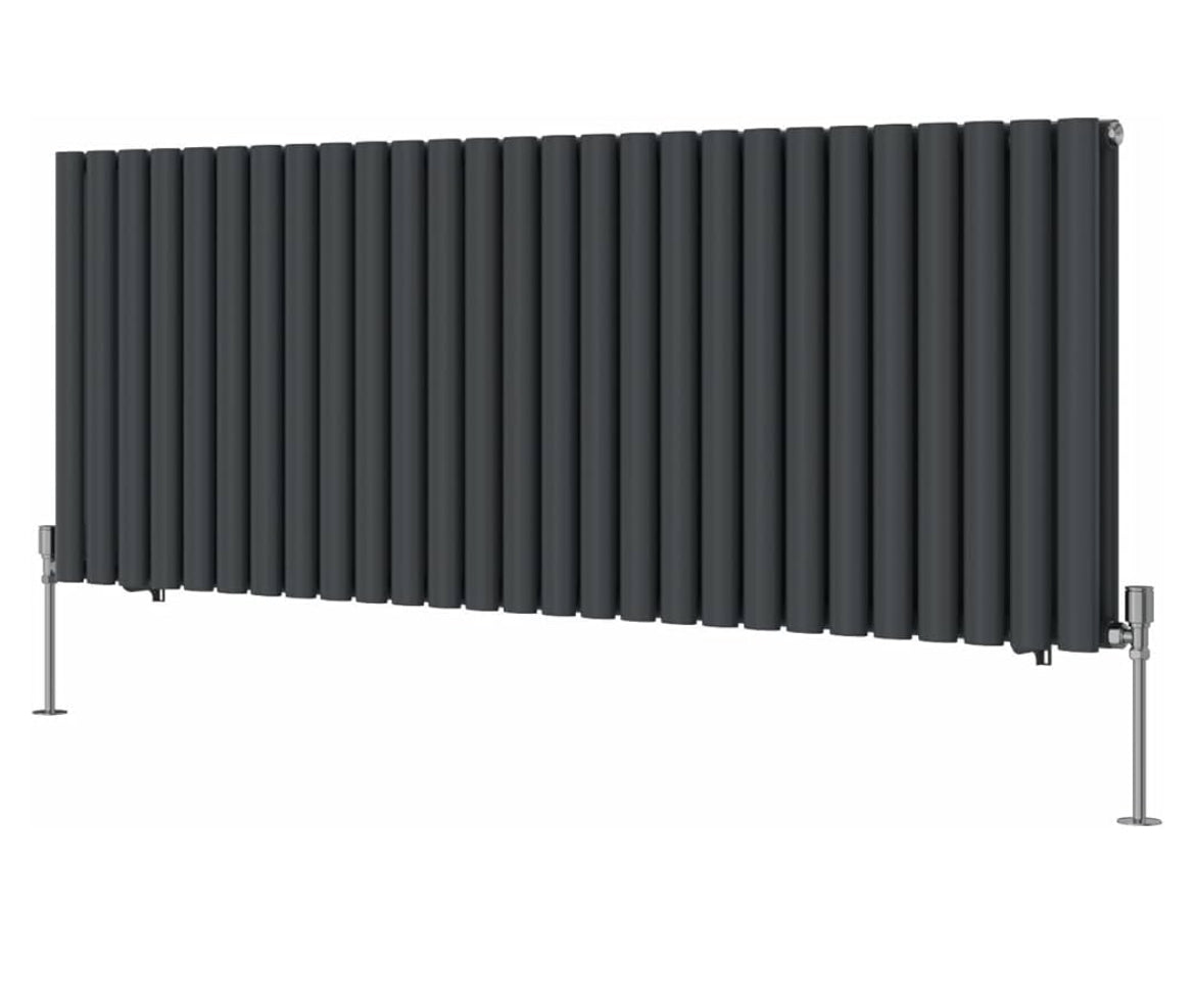 Horizontal Double Oval Designer Radiator 600mm × 1593 - Home Upgrades