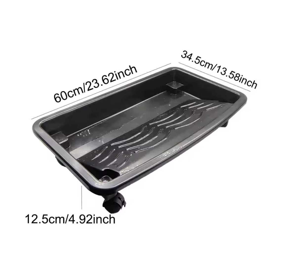 Paint Roller Tray Paint Cup with Wheels Wall Decor Roller Brush Holder Multifunctional