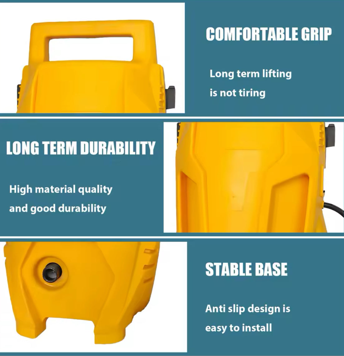 2000W ELECTRIC PRESSURE WASHER HIGH POWER JET WASHER PATIO CAR CLEANER
