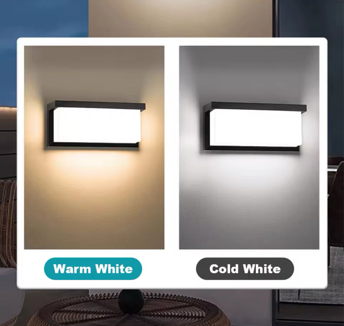 Led Outdoor Wall Light Waterproof IP66 Motion Sensor Led Outdoor Lighting Porch Lights