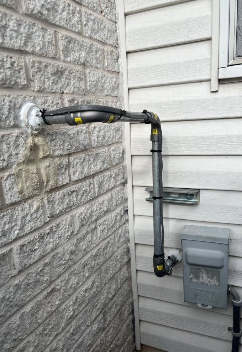 Install a fireplace gas line