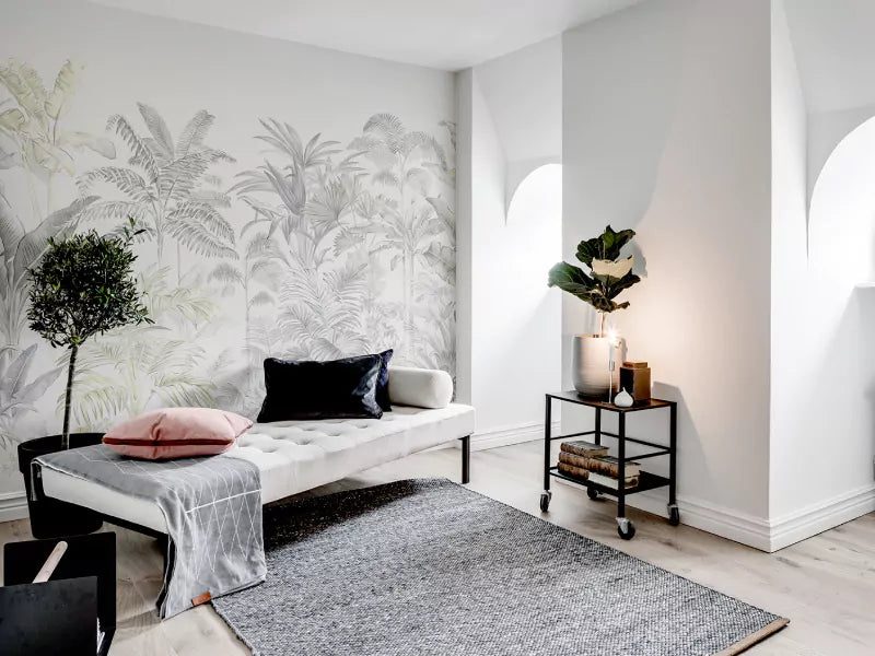 Feature papered wall