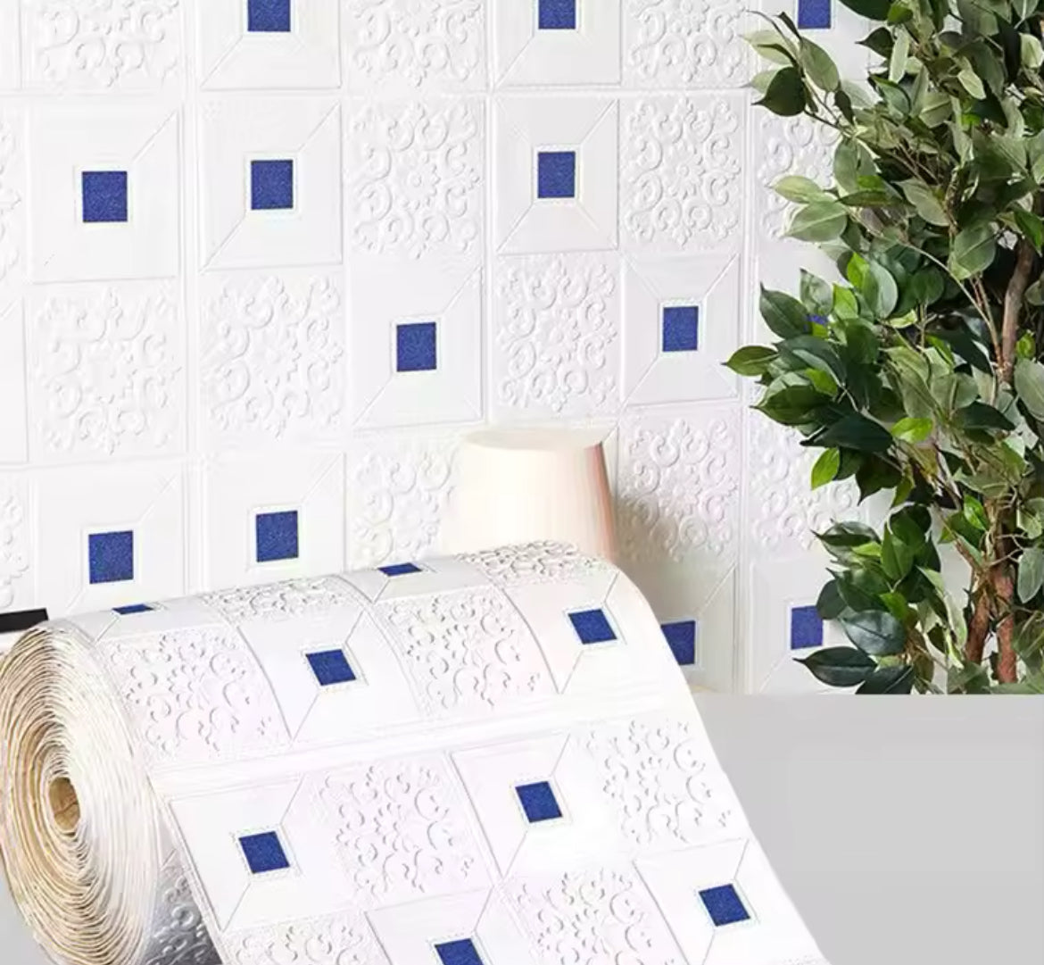 70cm*1m  3D Brick Pattern Wall Panels Wallpaper DIY Waterproof