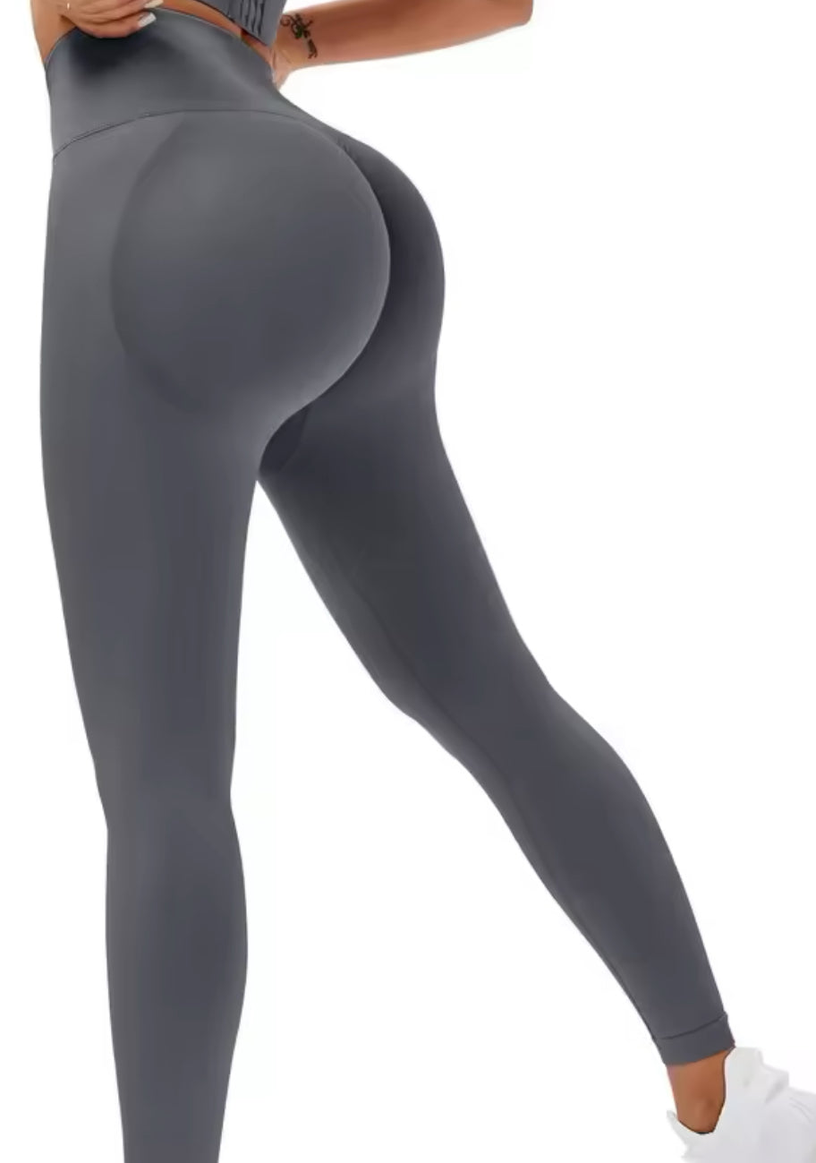 High Waist Solid Women Seamless Slim Tights Fitness Yoga Elastic Leggings