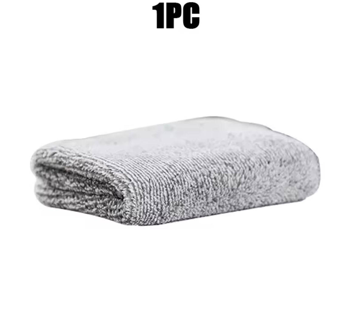 30pcs Gray Bamboo Charcoal Thickened Super Absorbent Dishcloth Oil Resistant Kitchen Wipes