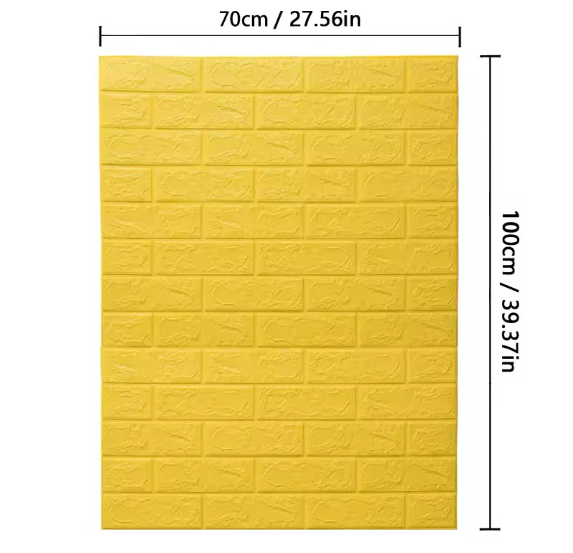 70cm*1m  3D Brick Pattern Wall Panels Wallpaper DIY Waterproof