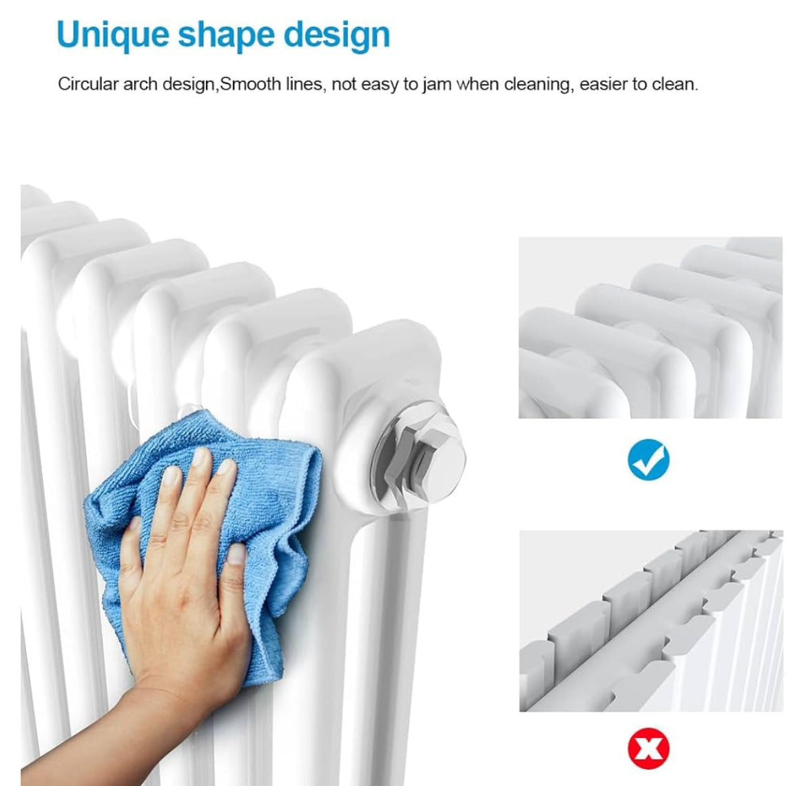 3 Column Radiator Horizontal Double, 300 x 830mm - Home Upgrades