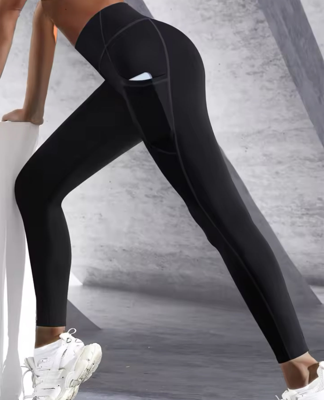 New High Waist Women's Leggings Stretch Yoga Pants With Pockets