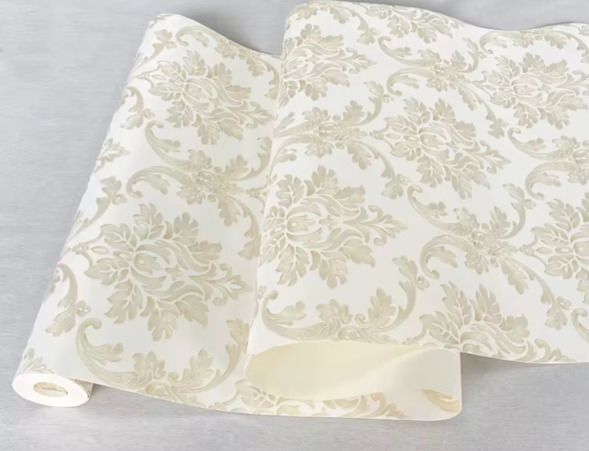 Luxury vinyl PVC wallpaper wall decoration 2 rolls 9.5m