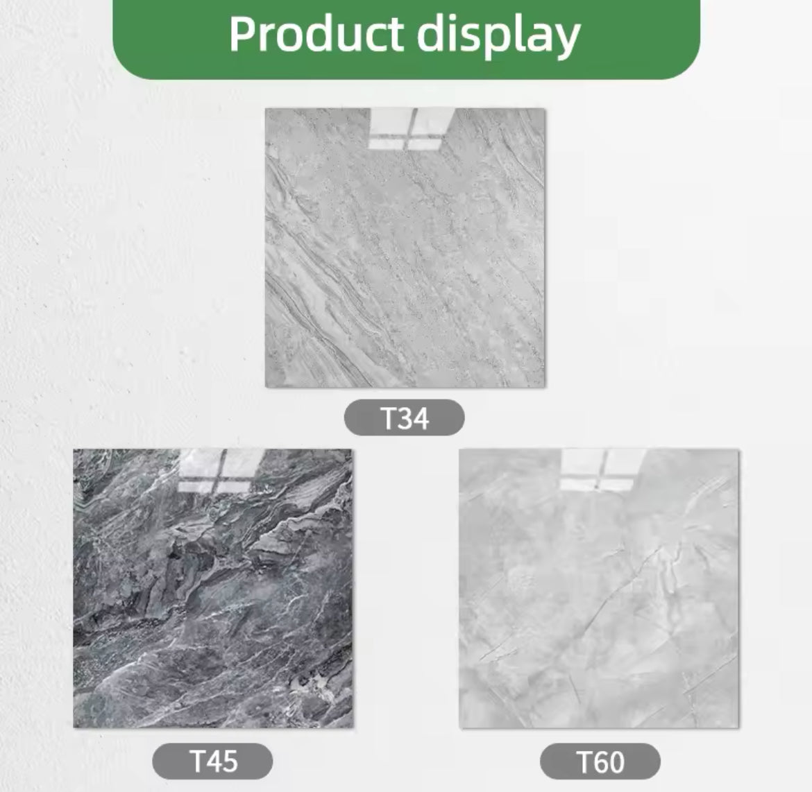 20pcs PVC Imitation Marble Floor Stickers Self-adhesive