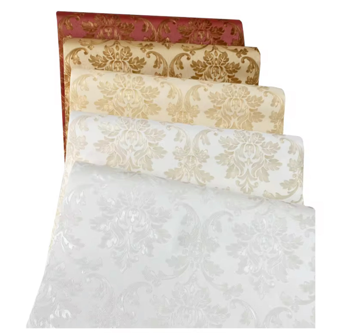 Luxury vinyl PVC wallpaper wall decoration 2 rolls 9.5m