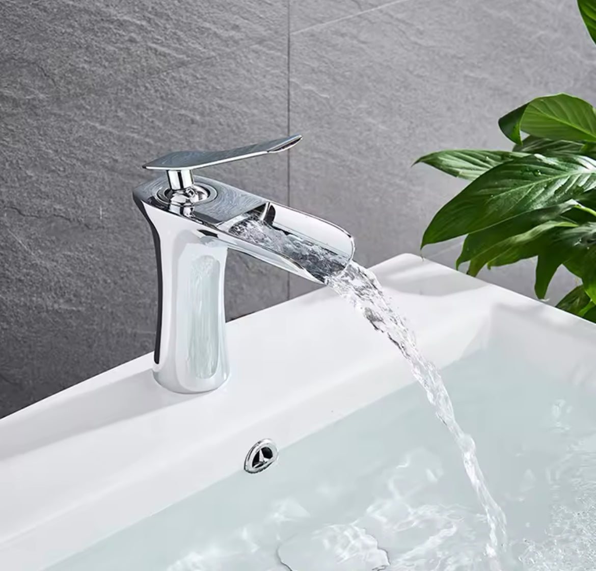 Basin Faucets Waterfall Bathroom Faucet Single handle Basin Mixer Tap