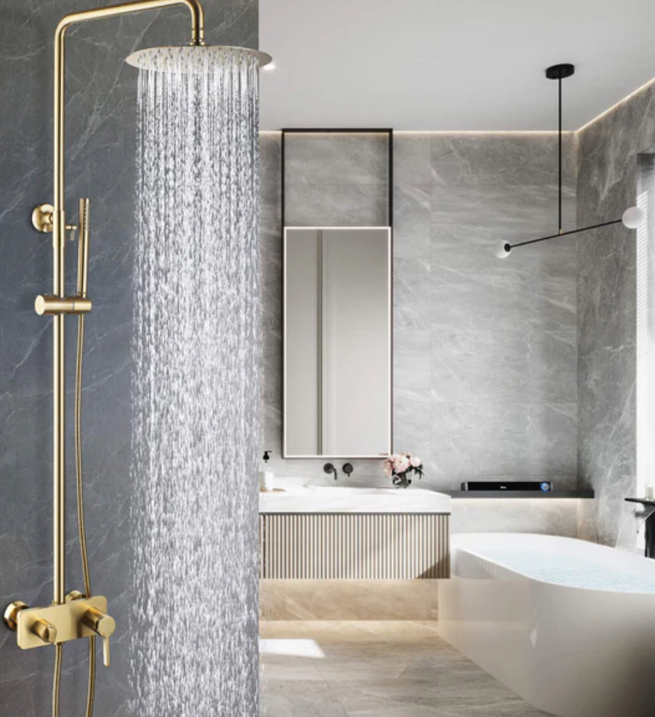 Installing a shower and bathtub system