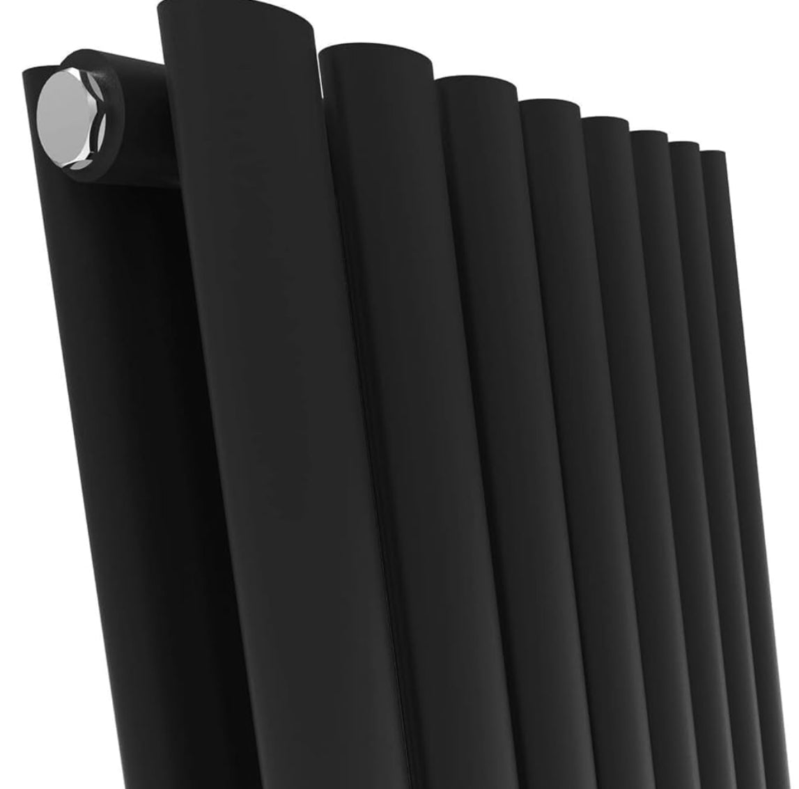 Vertical Designer Double Oval Panel Radiator 1800 x 590 mm - Home Upgrades