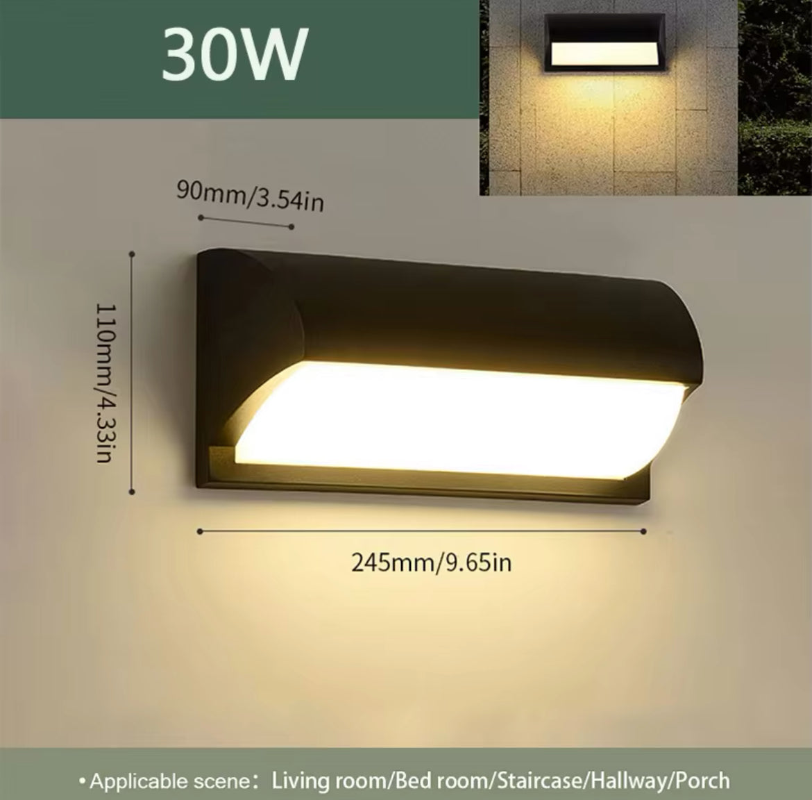 Led Outdoor Wall Light Waterproof IP66 Motion Sensor Led Outdoor Lighting Porch Lights