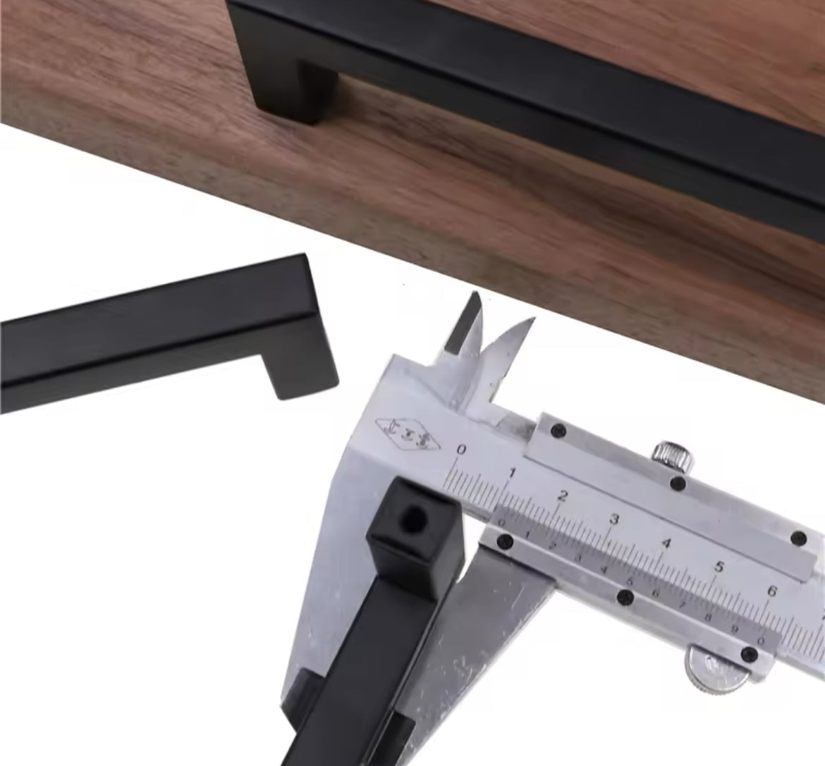 Modern Black Cabinet Handle Square Furniture Hardware