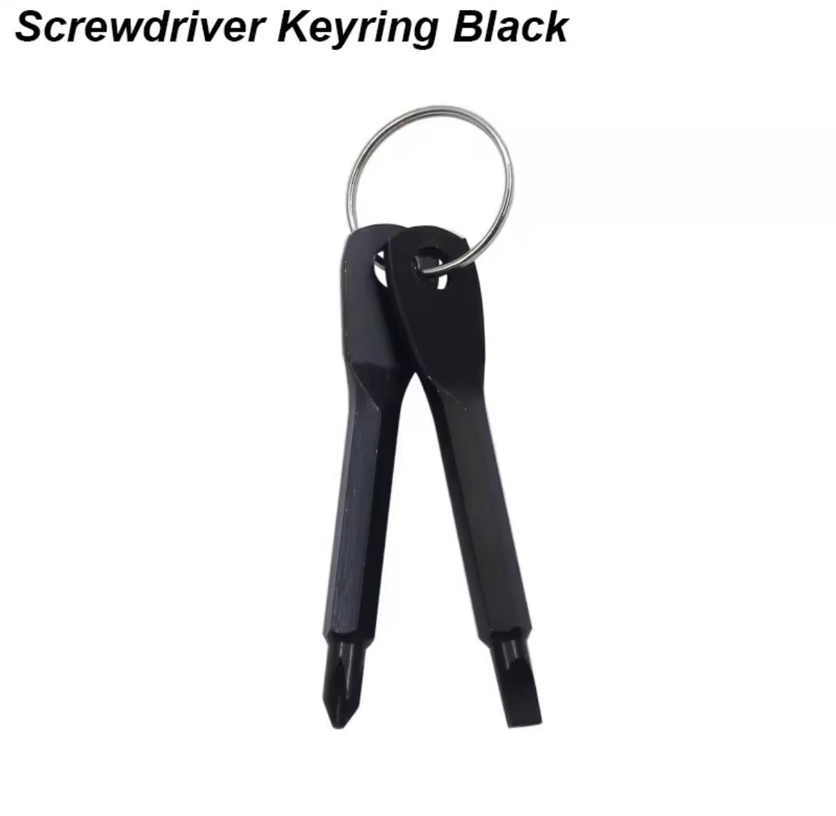 Portable Phillips Slotted Screwdriver Set Key Ring Keychain Mini Pocket Keyring