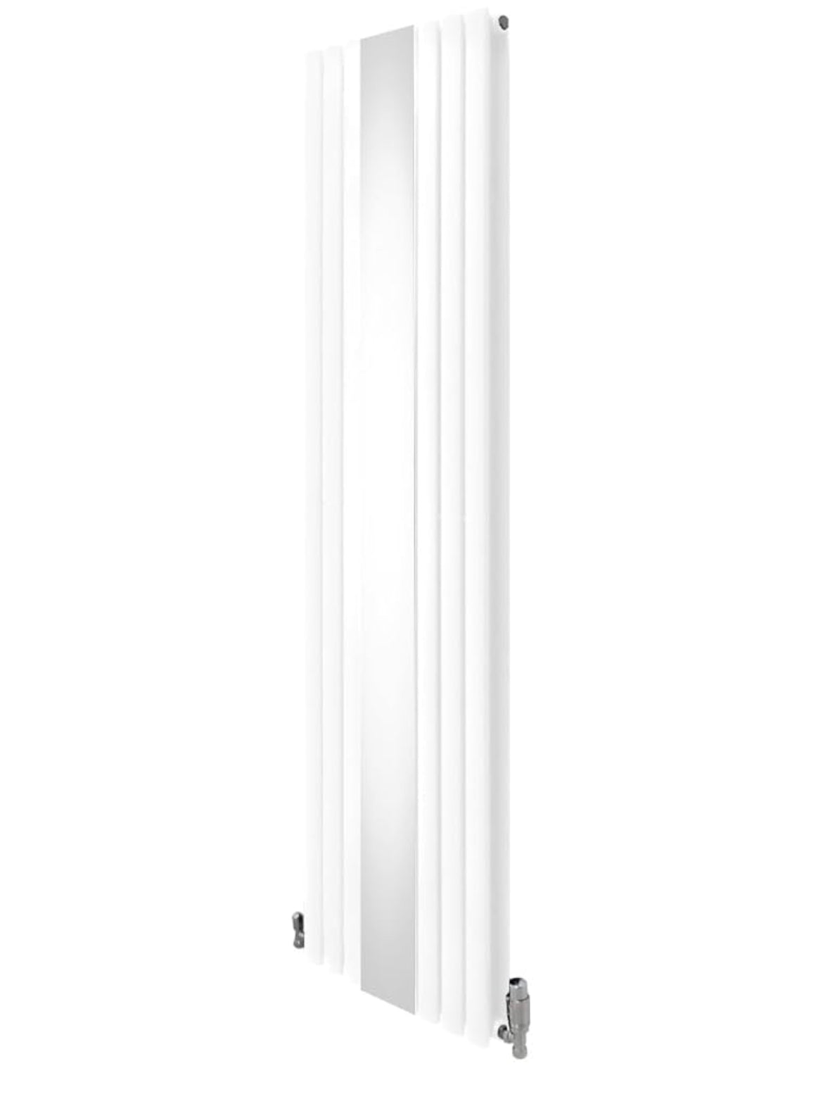 Vertical Mirror Radiator Oval Panel Double Column Mirrored Panel 1800mm x 500mm - Home Upgrades