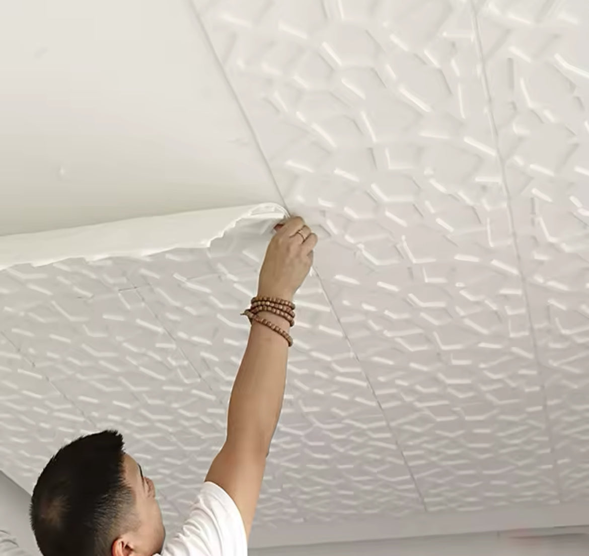 35*35cm Ceiling Bed Room Decor Background Wallpaper Peel and Stick Waterproof