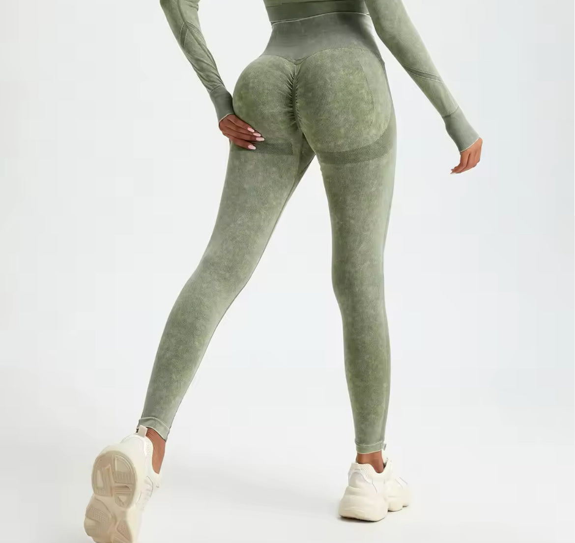Wash Sexy Push Up Gym Leggings Women High Waist Seamless Skinny Sporty Leggings