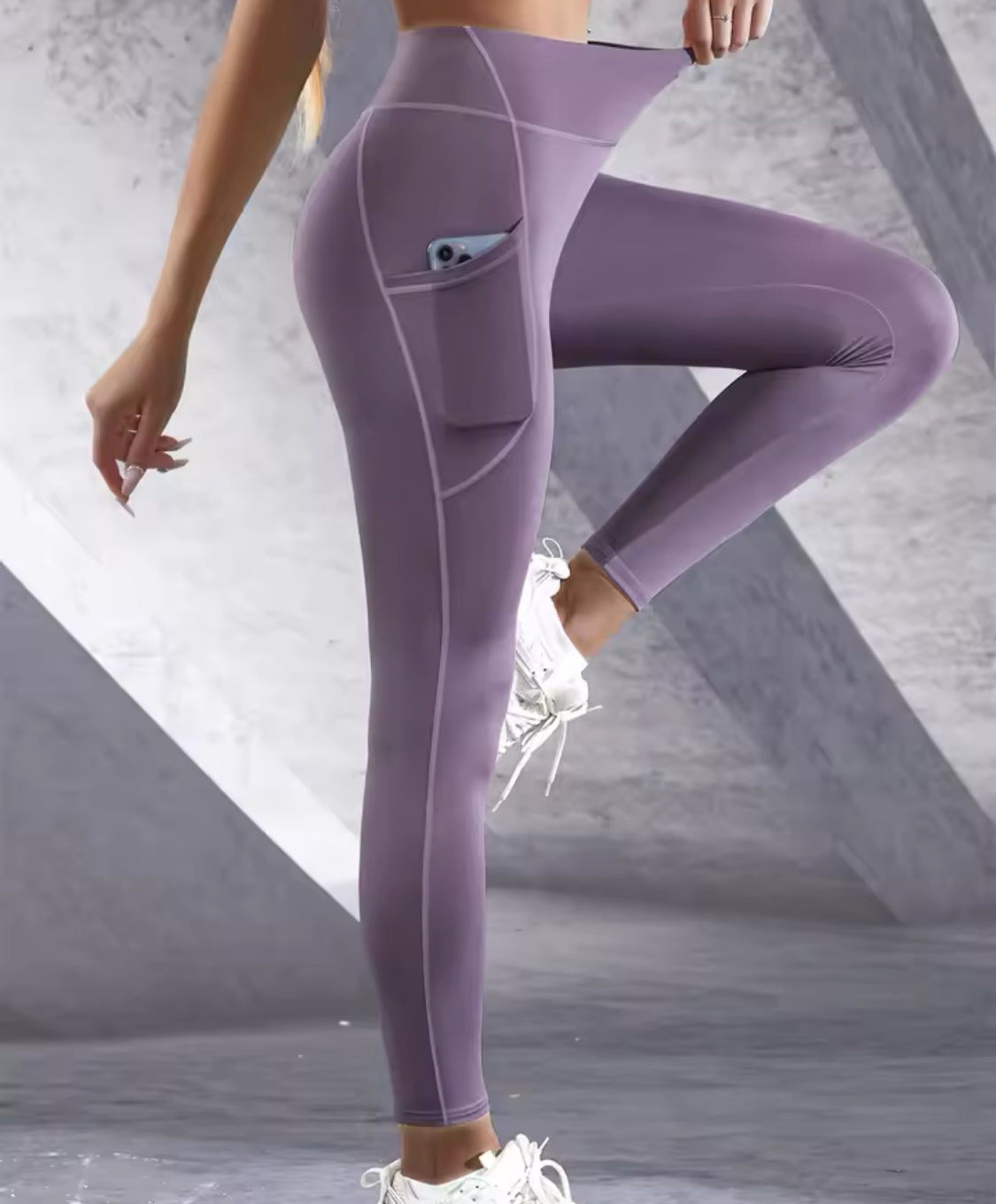 New High Waist Women's Leggings Stretch Yoga Pants With Pockets