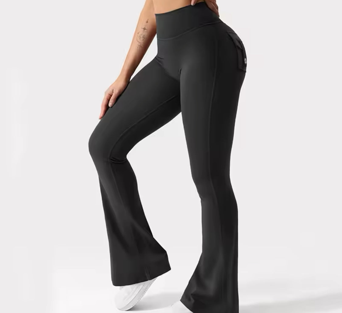 2024 Newest Women Wide Leg High Stretch Yoga Leggings Compression