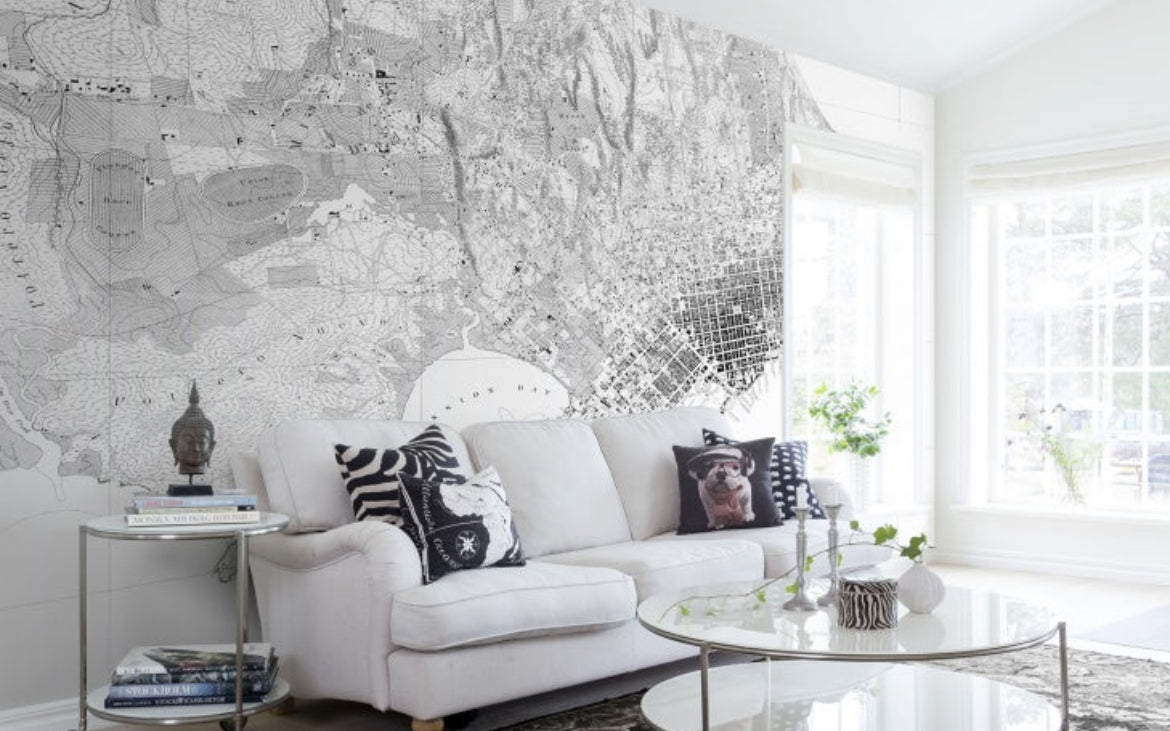 Feature papered wall