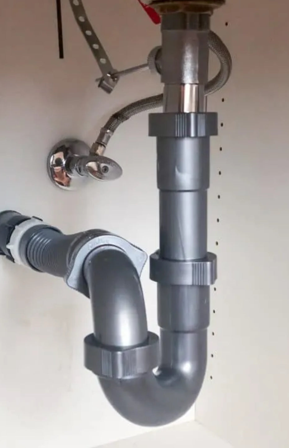 Installing a waste pipe