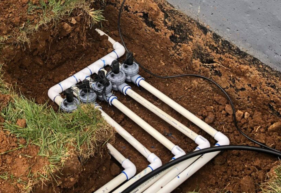 Installing a sprinkler system