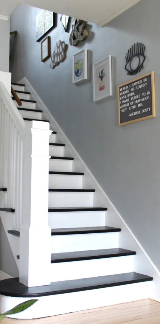 Painting a staircase