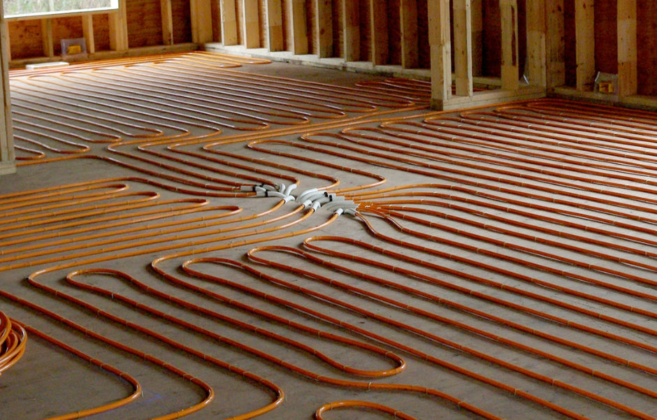 Heated floor Installation