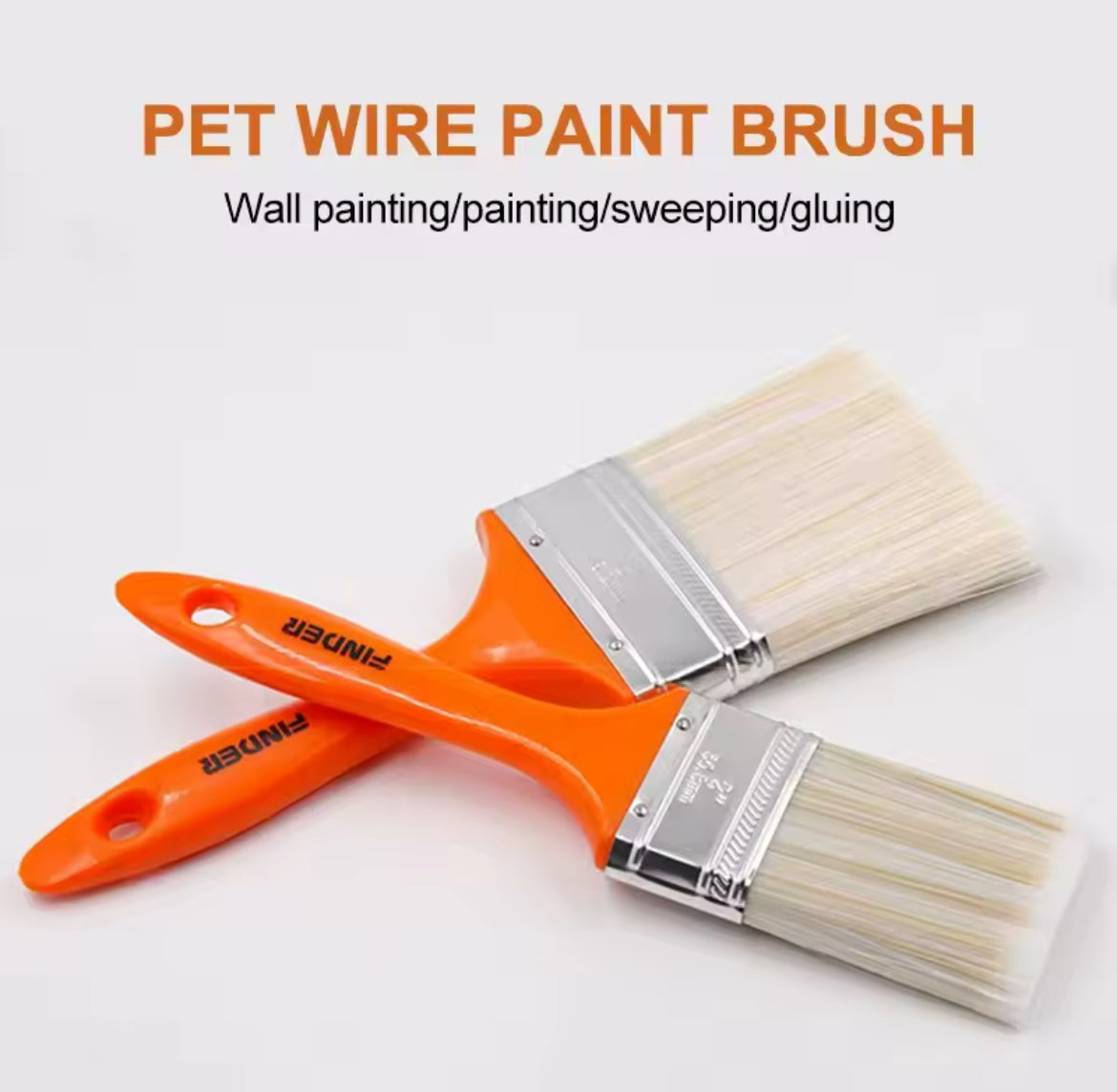 Home Improvement Wall Paint Brush PET Soft Bristle Durable Brush