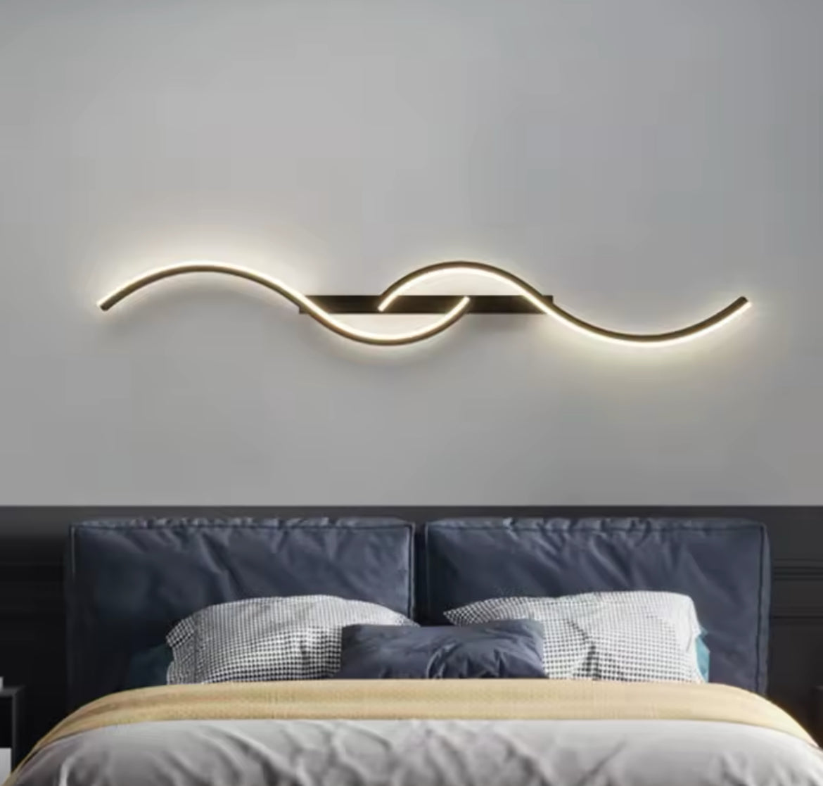 Modern LED Wall Lamp Minimalist Led Light Bedroom Bedside Long Strip Wall Lighting Fixture