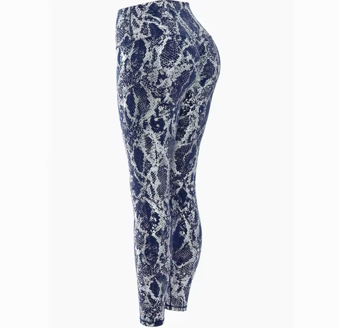 Snake Printed Yoga Pants Gilded Stretch Buttocks Sexy Casual Skinny Pants